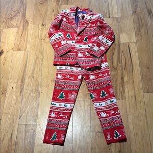 OppoSuits Kids Christmas Set - Red and Green